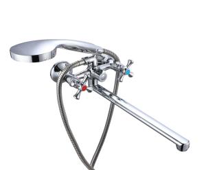 Смеситель VODA Laguna для ванны, излив 350мм, с аксессуарами