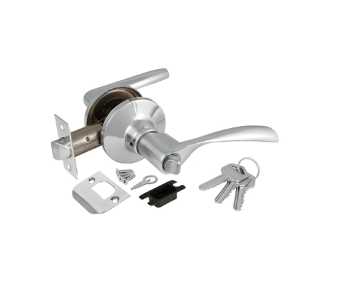 Ручка-защелка AJAX 3В2-01 DK610 CP-ET, прямая, кл/фикс, хром