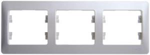 Рамка GLOSSA 3-постовая, АЛЮМИНИЙ