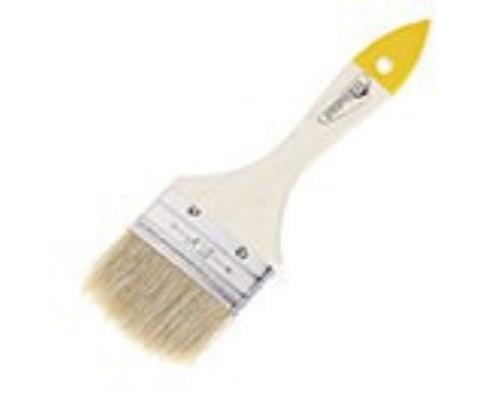 Кисть РемоКолор/Hobbi Любитель плоск, для всех видов ЛКМ, нат щетина, дер ручка, 3-75мм