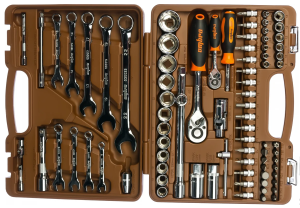 Набор инструмента Ombra универсальный с 12-гранными головками 1/4", 1/2"DR, 82 предмета