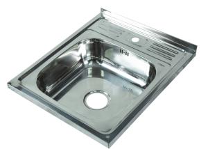 Мойка I-TECH квадратная накладная 600х500х160х0,6 пол