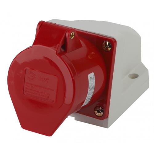 Розетка стационарная наружная 124 3Р+РЕ 32А 380В IP44 ЭРА