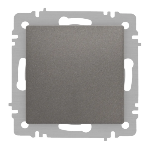 Выключатель ЭРА Intro Accent 6-101-09, 1 кл, механизм, титан