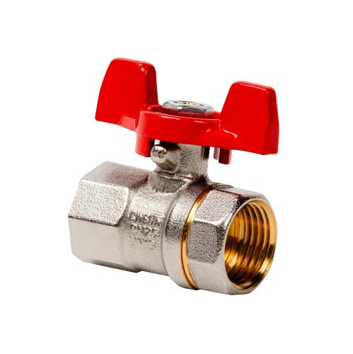 Кран шаровой RTP (ВР-ВР) 1 1/4", ручка бабочка, PN25