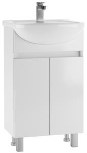 Тумба Уют 50 Норма без ящика + Раковина Уют 50  АЙСБЕРГ