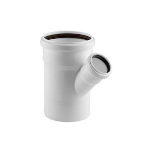 Тройник ELITE МК МПП 110/50х45°, белый, РТП