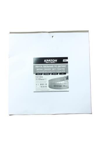 Лента пильная по дереву Кратон, средний зуб 2240 х 10 х 0,5 мм 6TPI