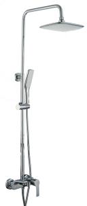 Гарнитур душевой I-TECH, ATLAS, 1250 мм с верхней лейкой 260х180 мм, со смесителем, однорычажный