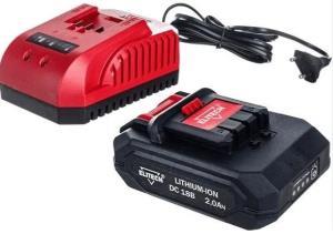 Аккумулятор ELITECH 18В,18СЛ 2 а/ч +З/У 1шт
