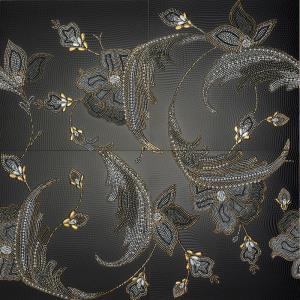 Плитка керам 33,3*33.3 DAMASCO NERO COMP.4