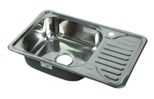 Мойка I-TECH квадратная с сушилкой справа 660х420х180х0,8 пол