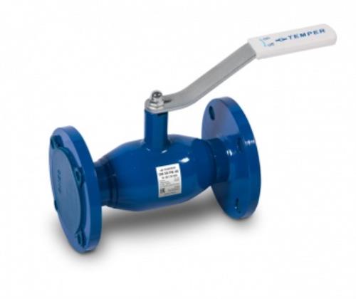 Кран шаровый фланец/фланец TEMPER серия283 PN40 DN15 L130 ст.проход, сталь20