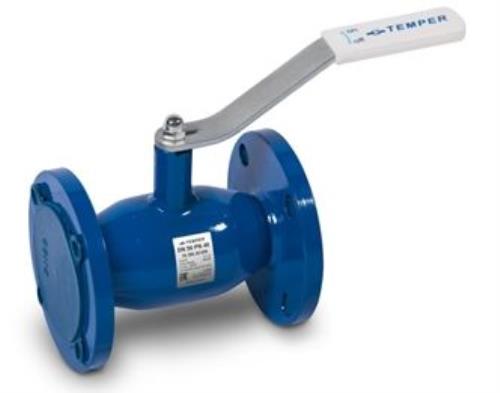 Кран шаровый фланец/фланец TEMPER серия286 PN40 DN40 L165 ст.проход, сталь20, под задвижку