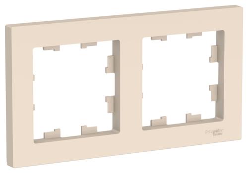 Рамка AtlasDesign 2-постовая, БЕЖЕВЫЙ, SE 