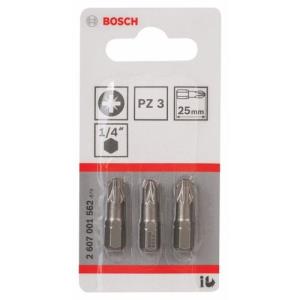 Набор бит BOSCH PZ3, XH, 25мм, 3шт