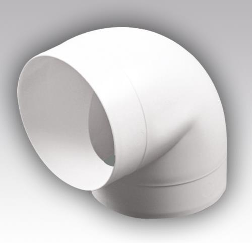 Колено круглое пластик 90 град D125 ЭРА