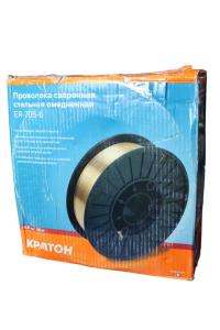 Проволока сварочная КРАТОН стальная омедненная 0.8 мм, 15 кг