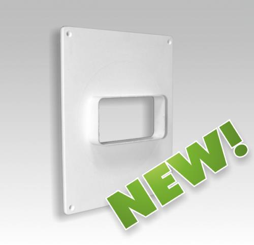 Площадка торцевая горизонтальная пластиковая 205х240 фланец 60х120 ЭРА