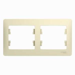 Рамка GLOSSA 2-постовая, БЕЖЕВЫЙ