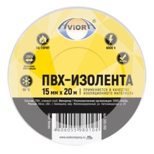 Изолента AVIORA ПВХ красная 15ммх20м