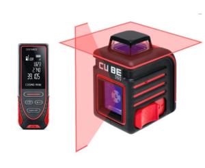 Комплект лазерный уровень ADA CUBE 360 Basic Edition + Дальномер лазерный ADA Cosmo MINI