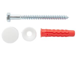 Крепеж для унитаза 8х65 бел, 1шт