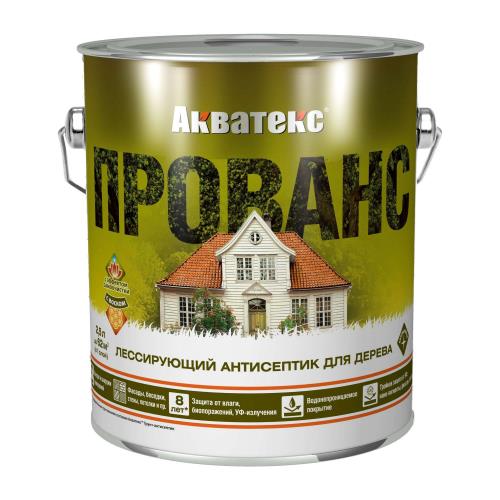 Антисептик Акватекс Прованс,лессирующий,орех, 2,5л