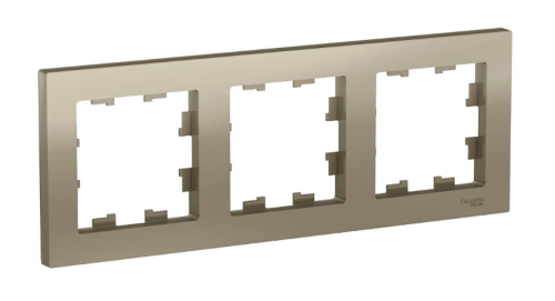 Рамка AtlasDesign 3-постовая, ШАМПАНЬ, SE 
