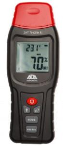 Измеритель влажности и температуры контактный ADA ZHT 70 (2 in 1) (древесина, стройматериалы, температура воздуха)