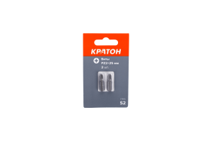 Бит Кратон РZ2 х 25 мм, сталь S2, 2шт