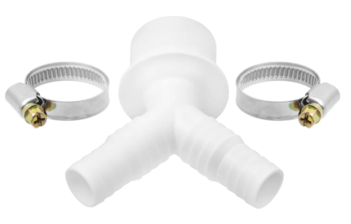 Комплект для подключения сливного шланга стиральных и п/м машин двойной D50 мм, МР-У