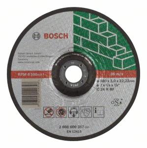 Диск отрезной по камню BOSCH, 180мм, вогнутый