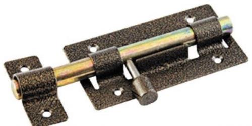 Задвижка FIT, усил, круглый ригель, бронза