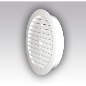 Решетка круглая D130 вытяжная АВС с фланцем D100 ЭРА