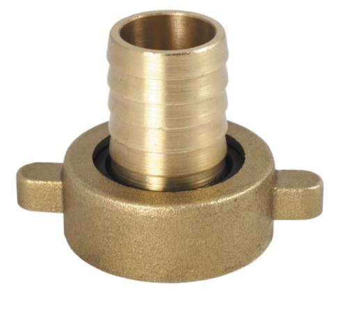 Штуцер MasterProf  для шланга 1/2" с нак. гайкой 3/4", латунь