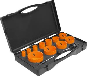 Набор коронок универсальных биметаллических Кратон (кобальт) 11 шт.