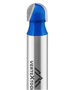 Фреза VERTEX пазовая галтельная хв-к 8 мм, d-8 мм, h-6 мм, r-4 мм, l-46.5 мм