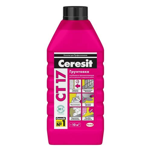 Грунт Ceresit СT17,  универсальная морозостойкая, 1л