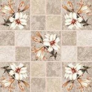 Клеенка DEKORAMA Лилии бежевые 1,4*20м