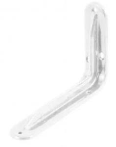 Уголок-кронштейн FIT, усил, 160х250х1,0мм, бел