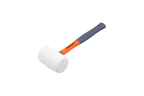 Киянка фиберглассовая обрезиненная рукоятка Кратон 0,45 кг белая