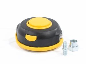 Головка косильная DENZEL полуавтоматическая М8 х 1,25, гайка М10, винт М8-М10, левая резьба