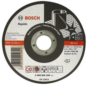 Диск отрезной по нержав стали BOSCH, 230x2мм