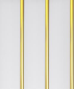 Панель ПВХ пластик Софито золотая полоса-3-х полосная 2950х240х8мм