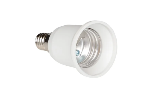 Патрон-переходник E14/E27 белый, EKF PROxima