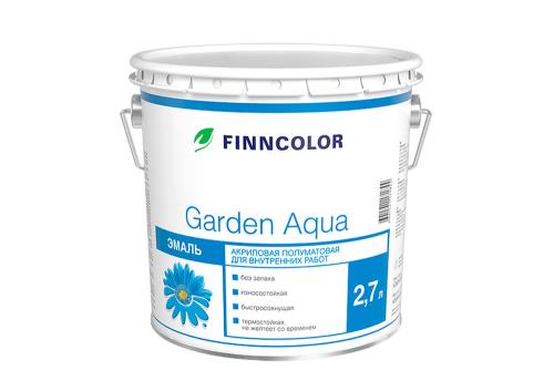 Эмаль акрил FINNCOLOR GARDEN AQUA, A п/мат, 2,7л 