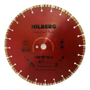Диск алмазный отрезной 400*10*25,4/12мм Hilberg Industrial Hard Laser  (сильно армированный бетон, железобетон, твердый бетон)