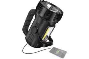 Фонарь КОСМОС прожектор Premium KOSAc8010WLith 5Вт напр. свет, 5Вт СОВ, лит/ 3600mAh, MICRO USB  шнур в компл.