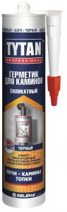 Герметик TYTAN Professional силикатный д/каминов чёрный, до 1500 °С  280мл